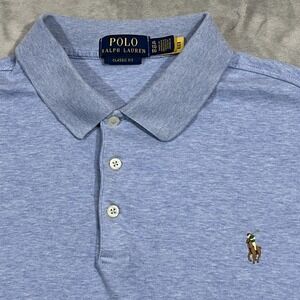 Polo Ralph‎ Lauren Shirt Mens XL Heather Blue Flesh Pony Classic Fit Preppy